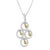 Certain to scatter shine everywhere; this uniquely designed pendant with circular and teardrop accents makes a perfect...