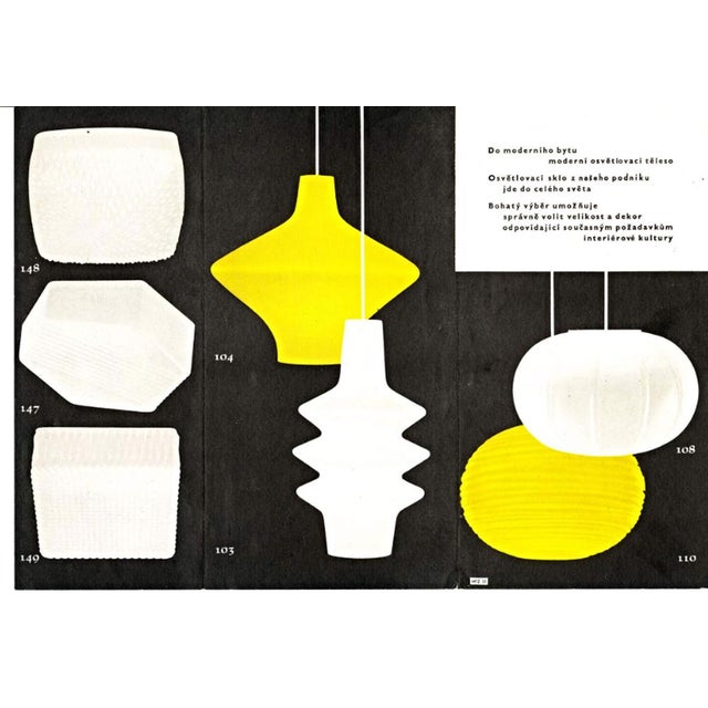 White Opaque Ceiling Lamp, 1960s For Sale - Image 9 of 11