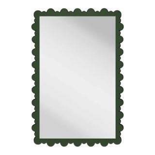 Fleur Home Garden District Valmont Rectangle Mirror in Duck Green, 38.75x49 For Sale