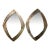 Pair of Murano Mondernist Silver Mirrors For Sale