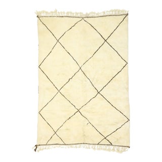 Vintage Modern Beni Ourain Berber Moroccan Rug, 07'00 X 09'07 For Sale