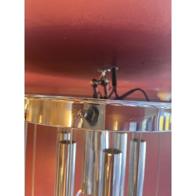 Chrome and Glass Chandelier by Gaetano Sciolari, 1960s For Sale - Image 10 of 12