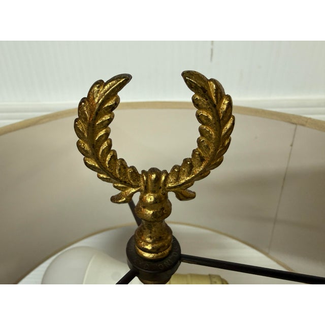 Paul Hanson Nyc Brass Empire Lamp For Sale - Image 9 of 12