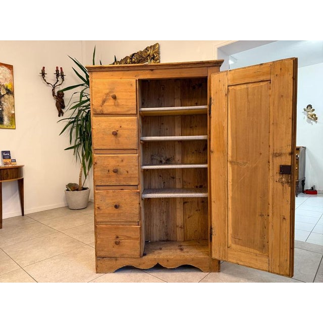 Biedermeier Rustic Bread Cupboard For Sale - Image 12 of 13