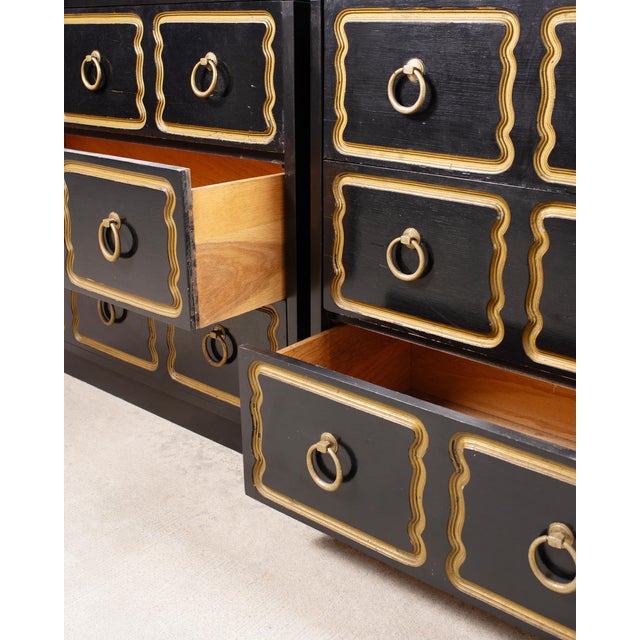 Pair of Mid-Century Modern Lacquered Espana Chests by Dorothy Draper For Sale - Image 12 of 18