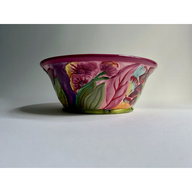 Pink Tracey Porter Citrine Collection Serving Bowl For Sale - Image 8 of 18