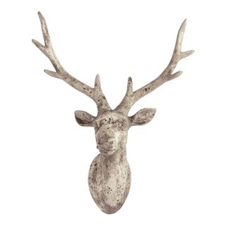 Large Carved Deer Head For Sale