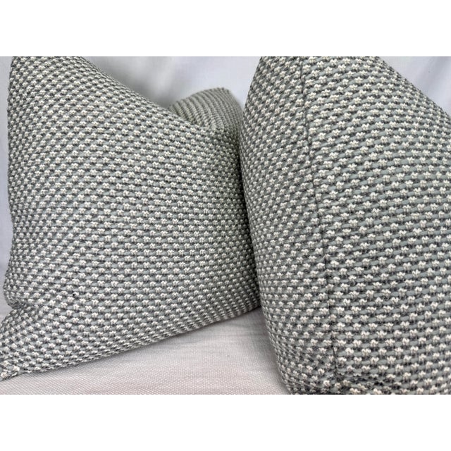 Transitional Rogers & Goffigan "Ric Rack" in Choppy 22" Pillows-a Pair For Sale - Image 3 of 3