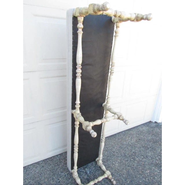 Vintage Painted Turned Wood Bench For Sale - Image 15 of 16