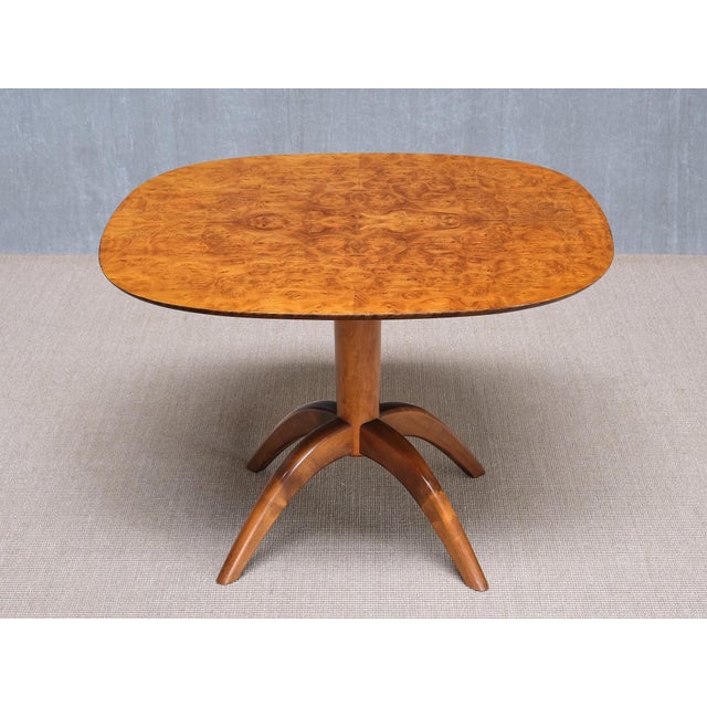 Coffee Table in Burl Wood by Bertil Söderberg for Svensk Hemslöjd, Sweden, 1930s For Sale - Image 15 of 15