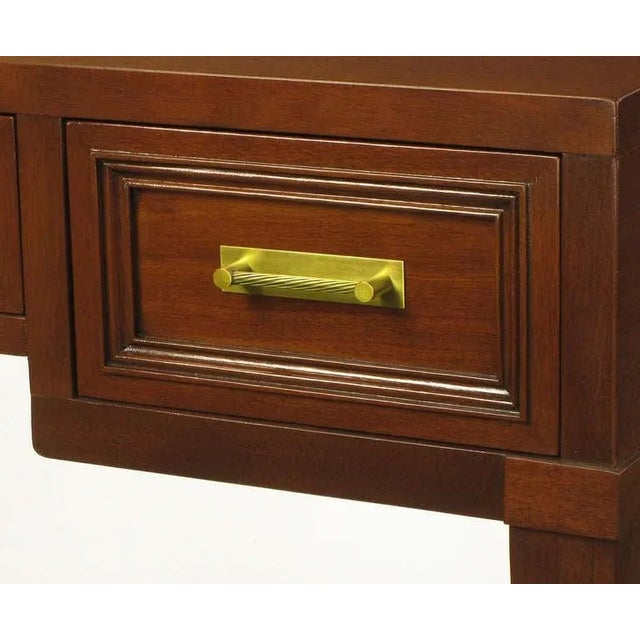 Fine Arts Furniture Co. Mahogany Three Drawer Writing Table For Sale In Chicago - Image 6 of 11