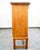 Mid-Century Modern Mid Century Danish Modern Cabinet Credenza Glass Henning Kjernulf White Oak, Attributed For Sale - Image 3 of 12