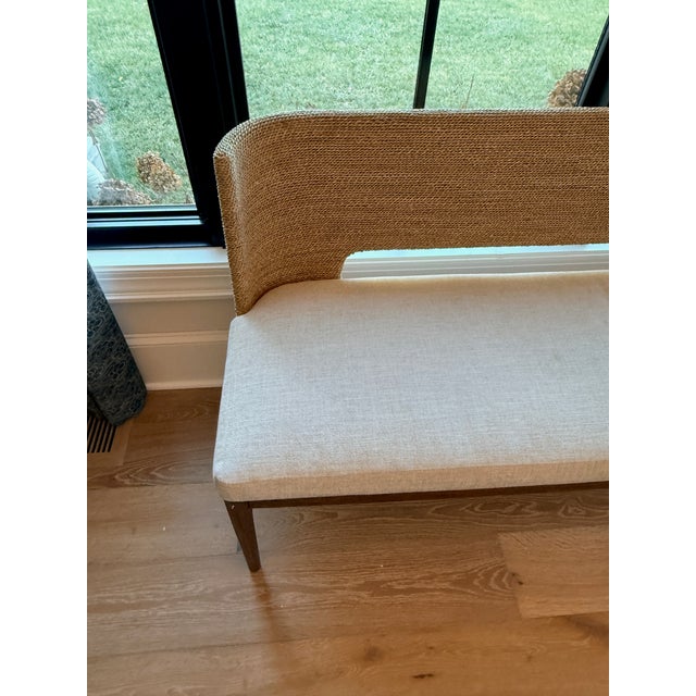 Textile Brownstone Amalfi Bench For Sale - Image 7 of 9