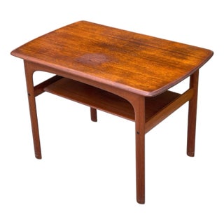 Rasmus Solberg Mobler Danish Modern Teak Side Table For Sale