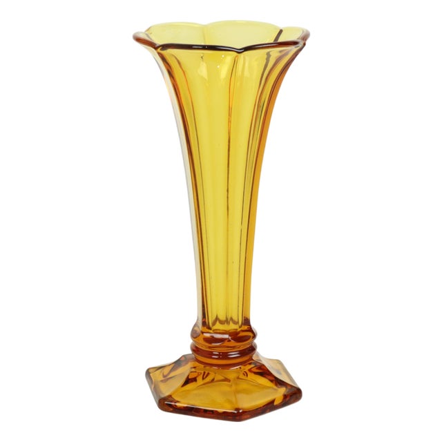 Small Art Deco Luxval Vase from Val Saint Lambert, 1930s For Sale