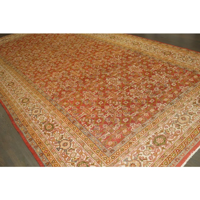 Large Herati Rare Size Persian Mahal Rug no. 10948 For Sale - Image 12 of 16
