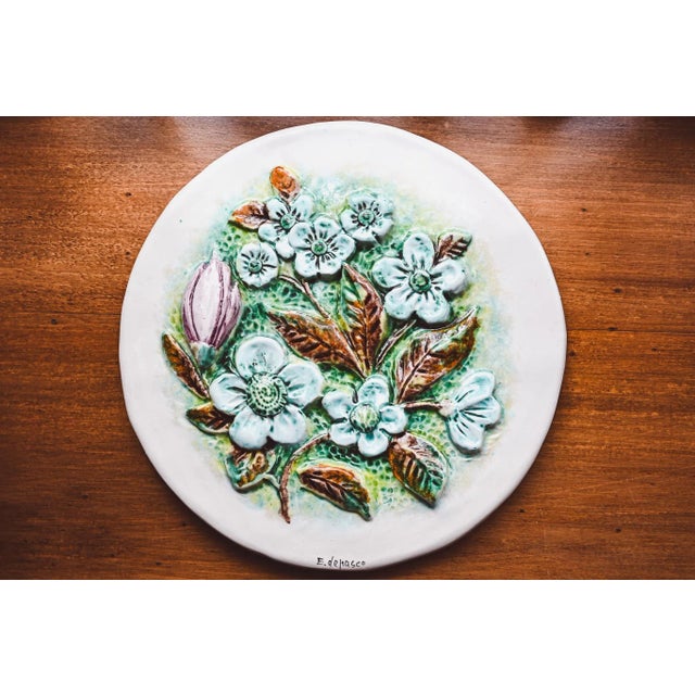 Vintage Italian Maiolica Decorative Plates, Set of 2 For Sale - Image 6 of 12