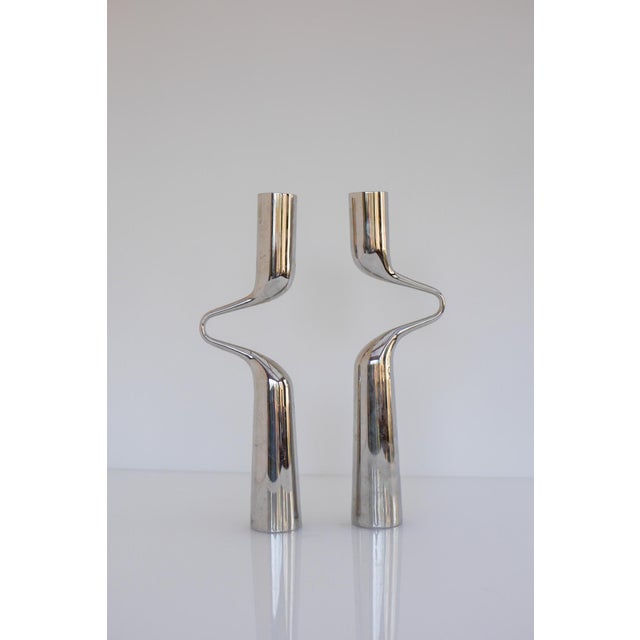 Vintage Sculptural Candleholders by Mikaela Dörfel, 2000s, Set of 2 For Sale - Image 9 of 17