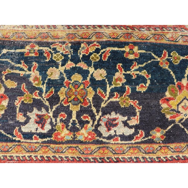 Antique Persian, 19th Century Sultanabad Rug in Rust, Blue, Gold, Yellow & Green 8'1 X 13' For Sale - Image 14 of 16