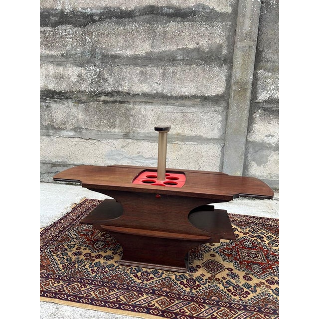 Vintage Bar Table with Automatic Opening, 1960s For Sale - Image 6 of 10