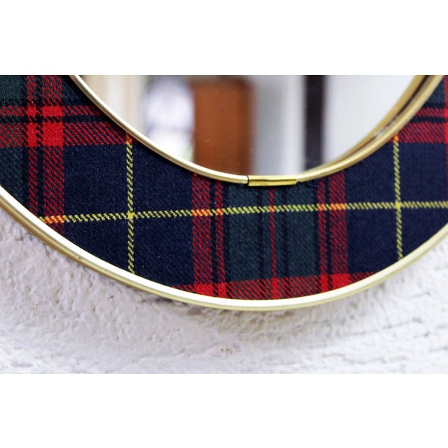 Scottish Fabric Mirror, 1960 For Sale - Image 6 of 12