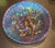 Traditional Poppy Show Carnival Glass Plate by Northwood in Electric Blue or Amethyst For Sale - Image 3 of 8