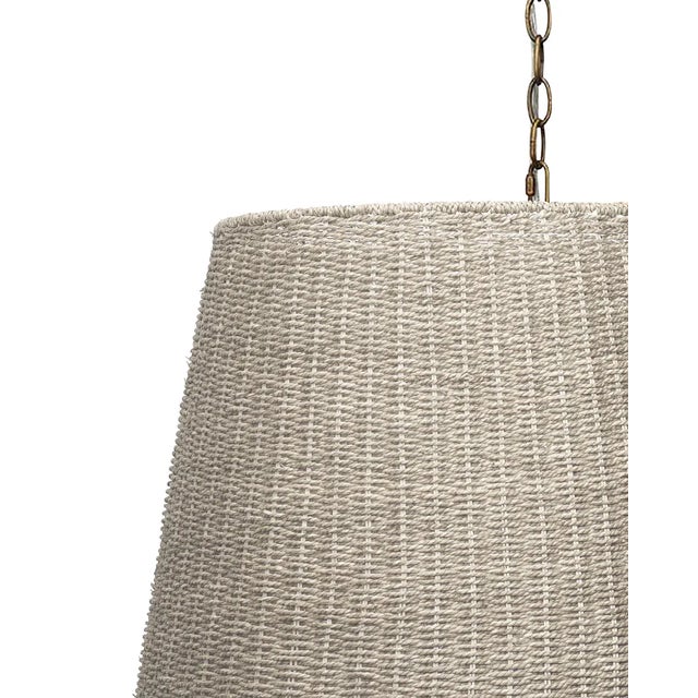 Contemporary Jamie Young Willow Seagrass Chandelier For Sale - Image 3 of 8