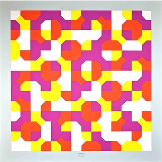 Bruno Munari, Peano Curves, Screen Print, 1991 For Sale
