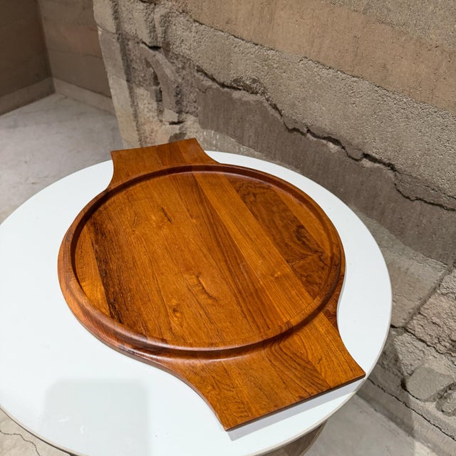 Dansk Designs Serving Tray by Jens Quistgaard Viking Handles Mid Century Modern For Sale In San Diego - Image 6 of 6