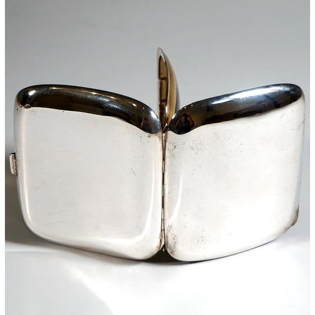 Metal Art Nouveau Silver Cigarette Case, 1890s For Sale - Image 7 of 10