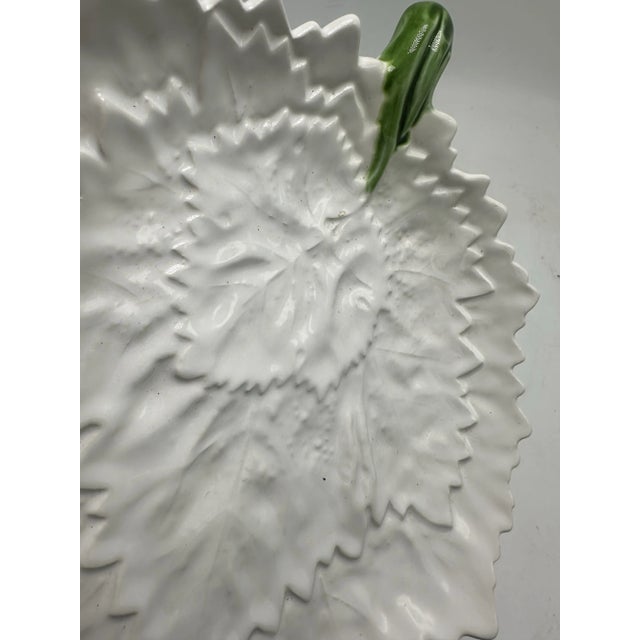 Italian Leaf Design Serving Dish For Sale - Image 4 of 5