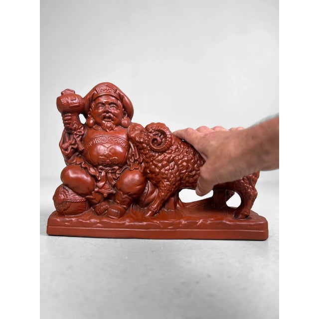 Ceramic Vintage Japanese Terracotta Sculpture, 1970s For Sale - Image 7 of 10