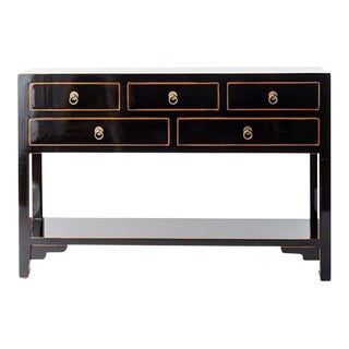 Asian Hollywood Lux Console Table For Sale