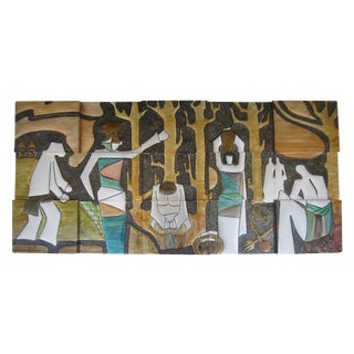 Metal Wall Sculpture by O. Lacambra For Sale