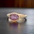 Natural Amethyst Diamond Ring Size 6.5 14k Y Gold 1.87 TCW Certified For Sale In New York - Image 6 of 11