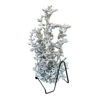 Cast Aluminum Ant Colony Sculpture, Brutalist Organic Form on Stand For Sale