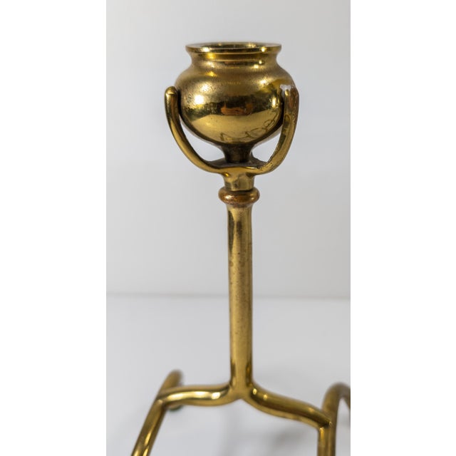 20th Century Pair of Arts and Crafts Bronze Candlesticks For Sale In New York - Image 6 of 10