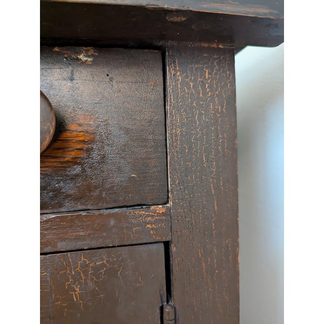 Antique Primitive Oak Jelly Cupboard Cabinet North Carolina For Sale - Image 14 of 18