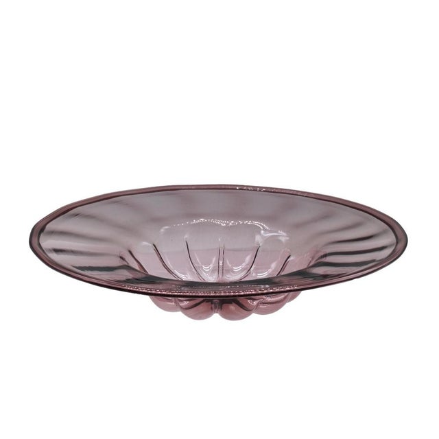 Mauve Murano Glass Centerpiece by Vittorio Zecchin for MVM Cappellin, Italy, 1930s For Sale - Image 15 of 15