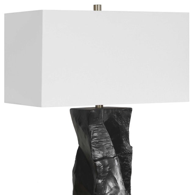 Metal Altaria Black Table Lamp For Sale - Image 7 of 9
