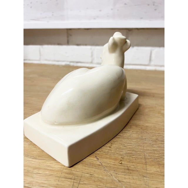 Wedgwood Mid 20th Century Wedgwood Art Deco Style Seated Deer Figurine For Sale - Image 4 of 4