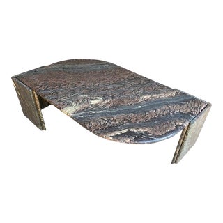 Marble Teardrop Cocktail Table, Italy, 1980's For Sale