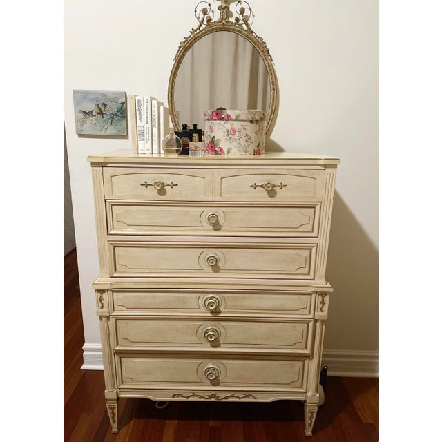 Mid-Century Modern Mid 20th Century Hollywood Regency Dresser Stack of Drawers For Sale - Image 3 of 9