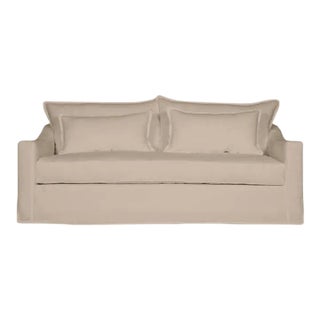 Moss Home Darcy Sofa 108", Safari Oatmeal For Sale