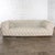 Paola Navone Late 20th to Early 21st Century Modern Chesterfield Style Diamond Tucked Sofa With Beige Twill Fabric Style of Paola Navone For Sale - Image 4 of 18