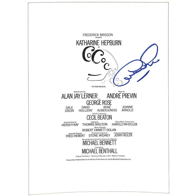 SIGNED by Andre Previn [music by] [16] pp. Cover, Sets & Costumes by Cecil Beaton 1969 12" x 9" The souvenir programme for...