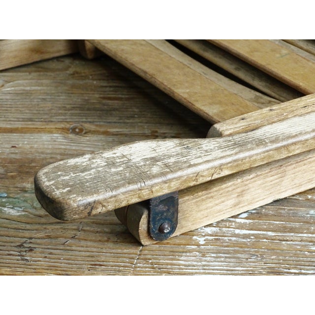 1940s Children's Slat Folding Chair For Sale - Image 6 of 11