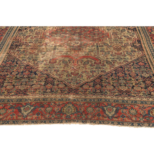 Late 19th Century Persian Malayer Rug, 04'06 X 06'05 For Sale - Image 4 of 10