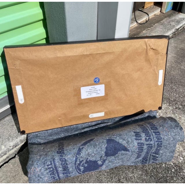 Green Kevin T. Kelly, 1960-, "Archetypal Landscape" XIII Neo Pop Acrylic on Canvas For Sale - Image 8 of 9