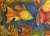 Küchel Silvia La Bella, Fish Collage Colorful, 1998, Oil on Canvas For Sale - Image 12 of 13